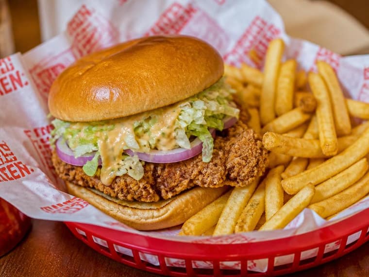Fakeaway Fried Chicken Burger